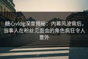 糖心vlog深度揭秘：内幕风波背后，当事人在粉丝见面会的角色疯狂令人意外